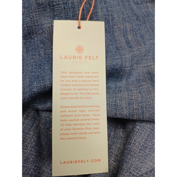 Laurie Felt Classic Denim Boyfriend Jeans Blue Plus Sz 24W NWT - Picture 7 of 9